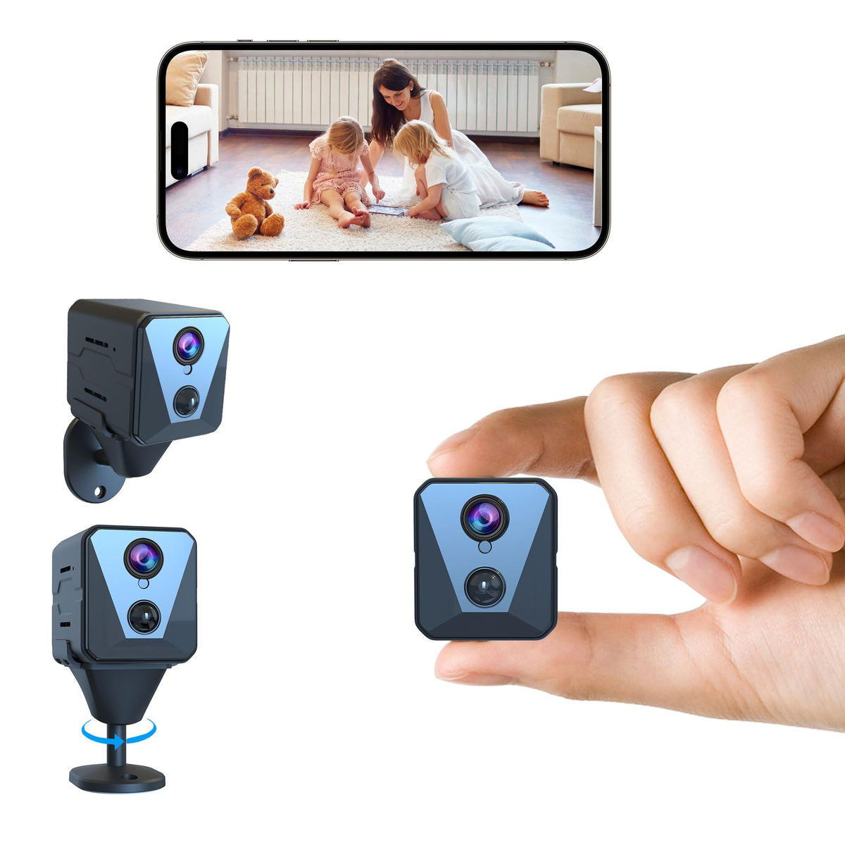 Funstorm 4K indoor camera front view for crisp footage