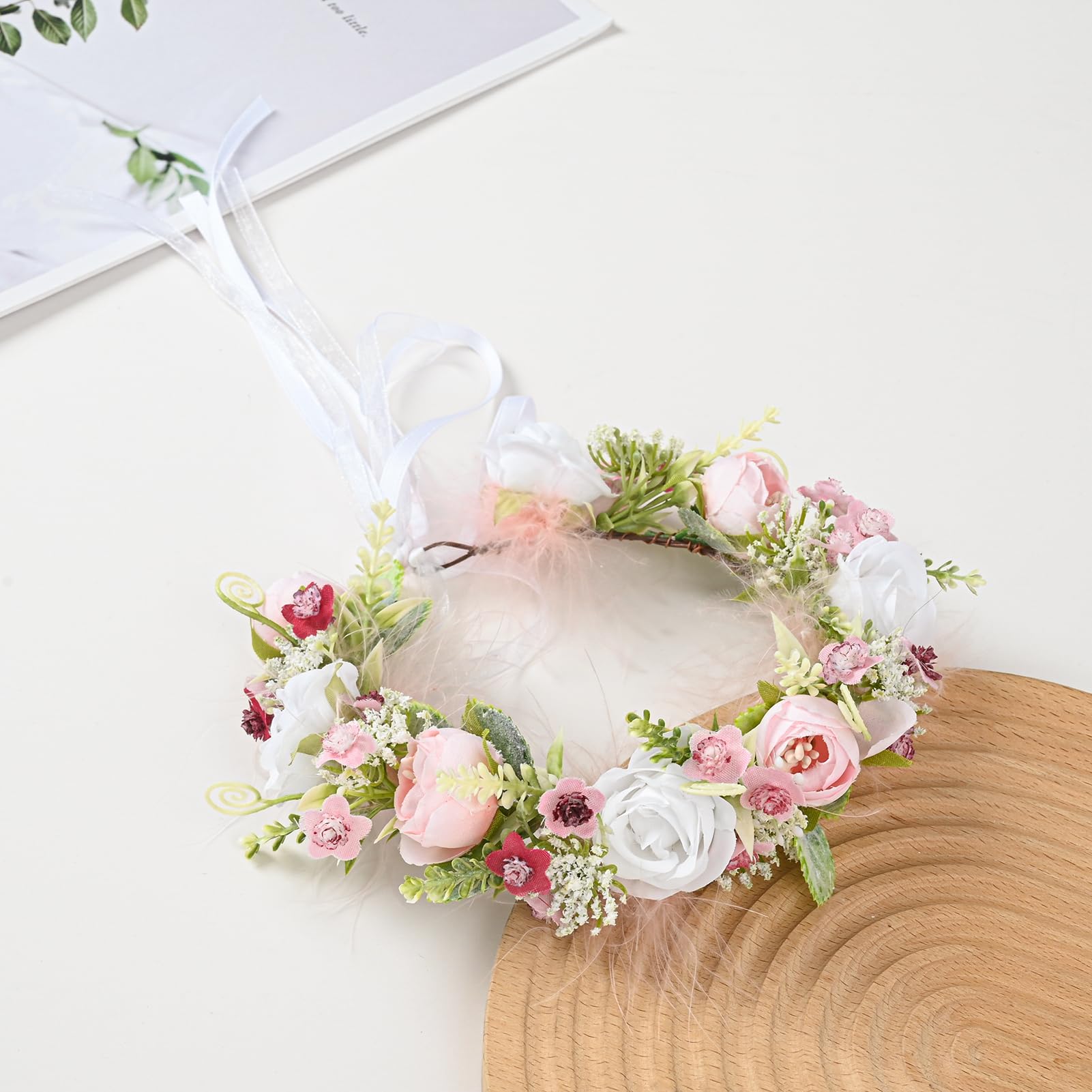 Funsveta boho headpiece for girls adds charm to family portraits