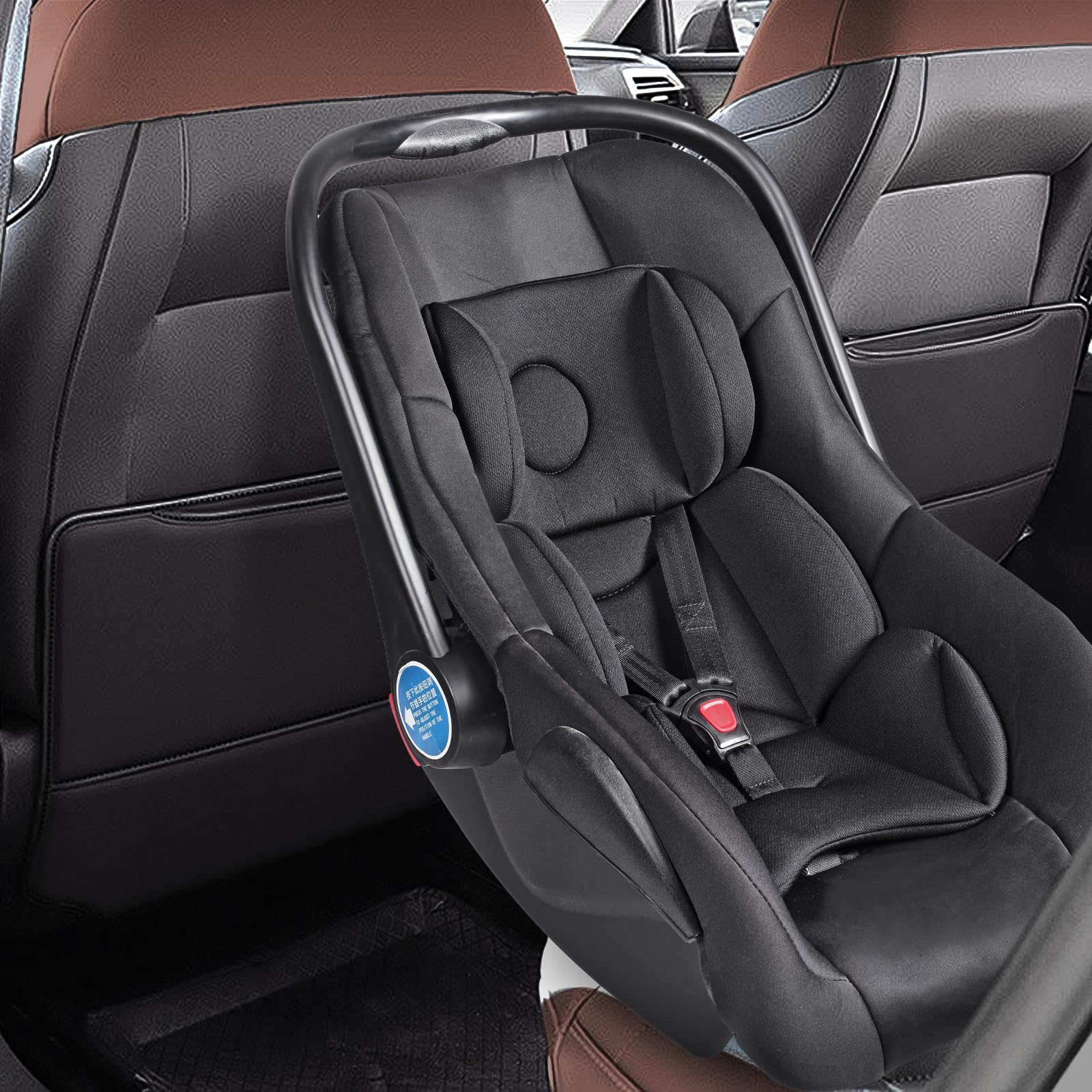 FunTankie 3-point safety zone with head-rest supports newborn alignment during motion