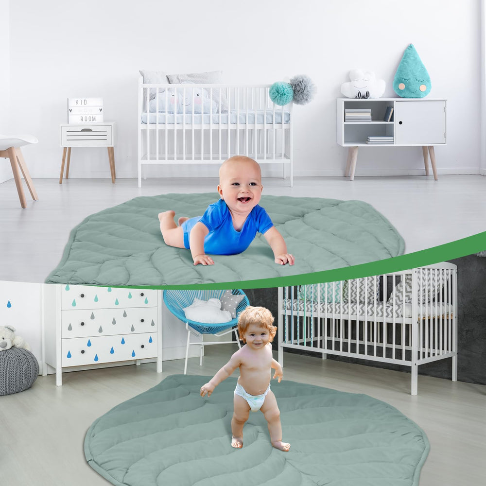 Funtery washable play mat, machine washable and air-dry friendly