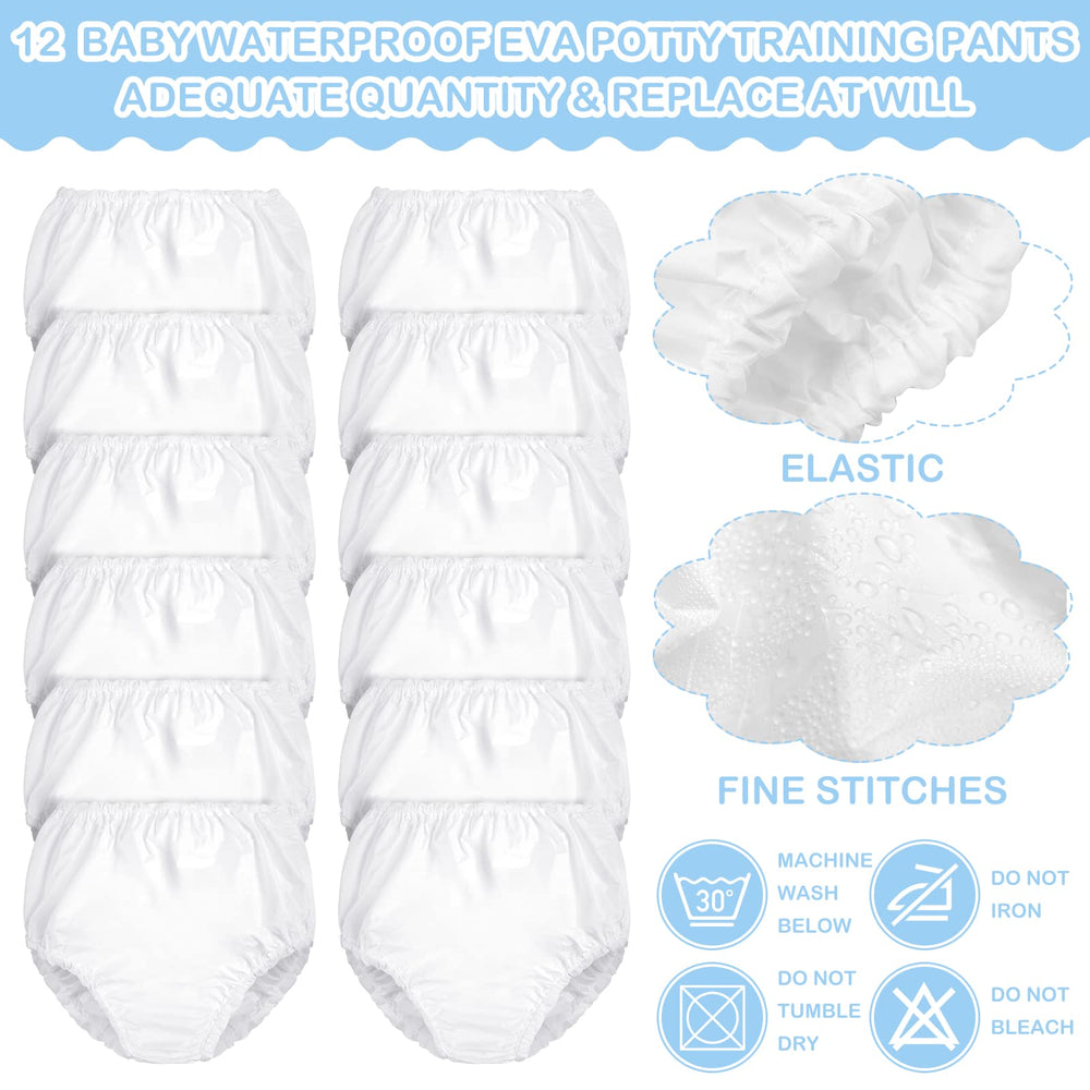 Funtery waterproof diaper covers, leak-proof design emphasizing dry clothes and easier cleanup