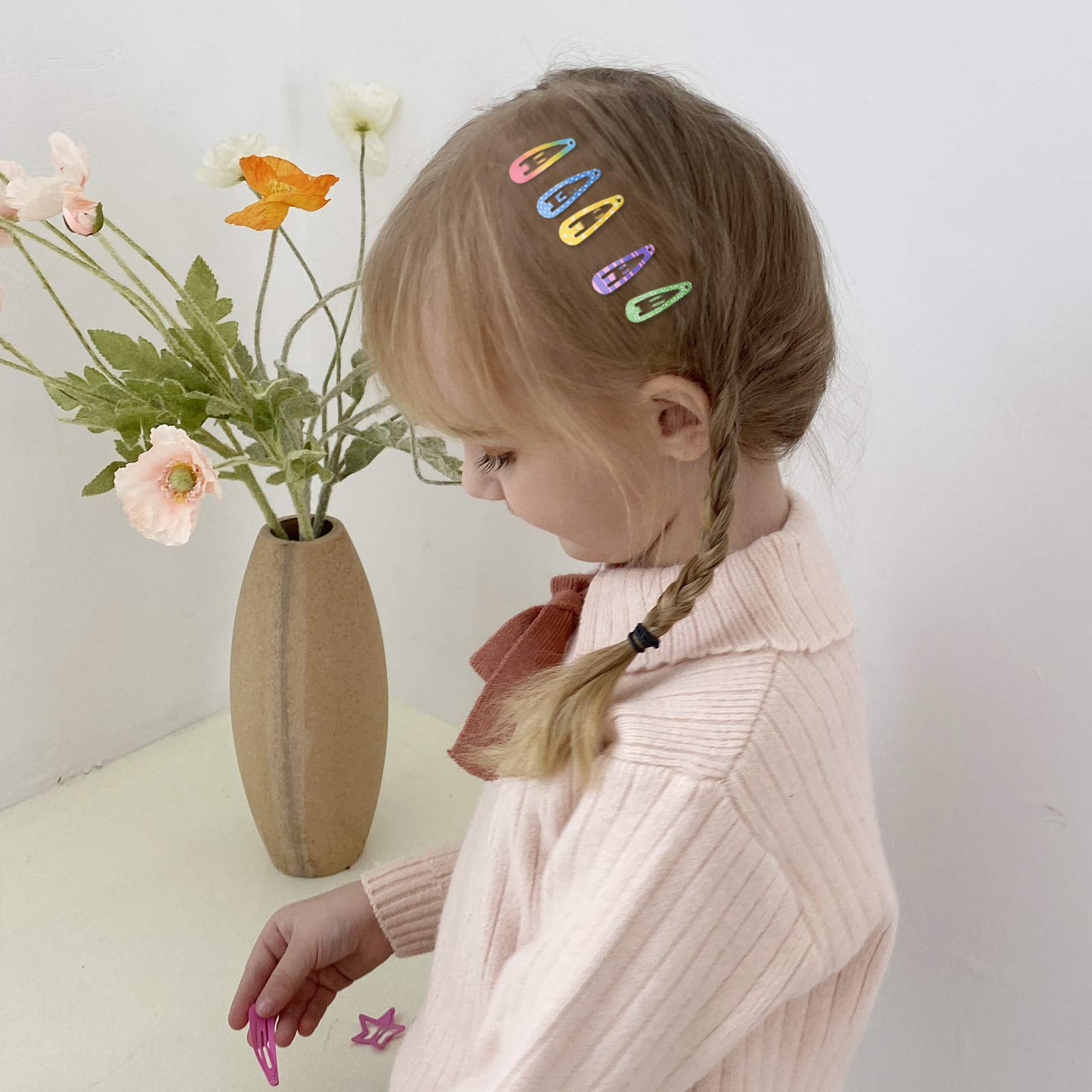 Funtopia printed pattern clips brighten outfits with playful designs.