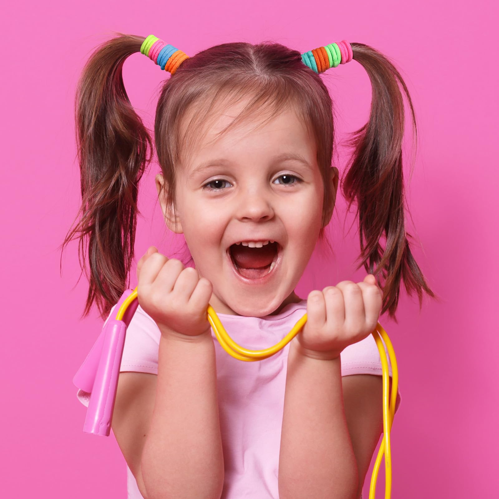 Funtopia versatile hair ties provide secure hold for multiple hairstyles.