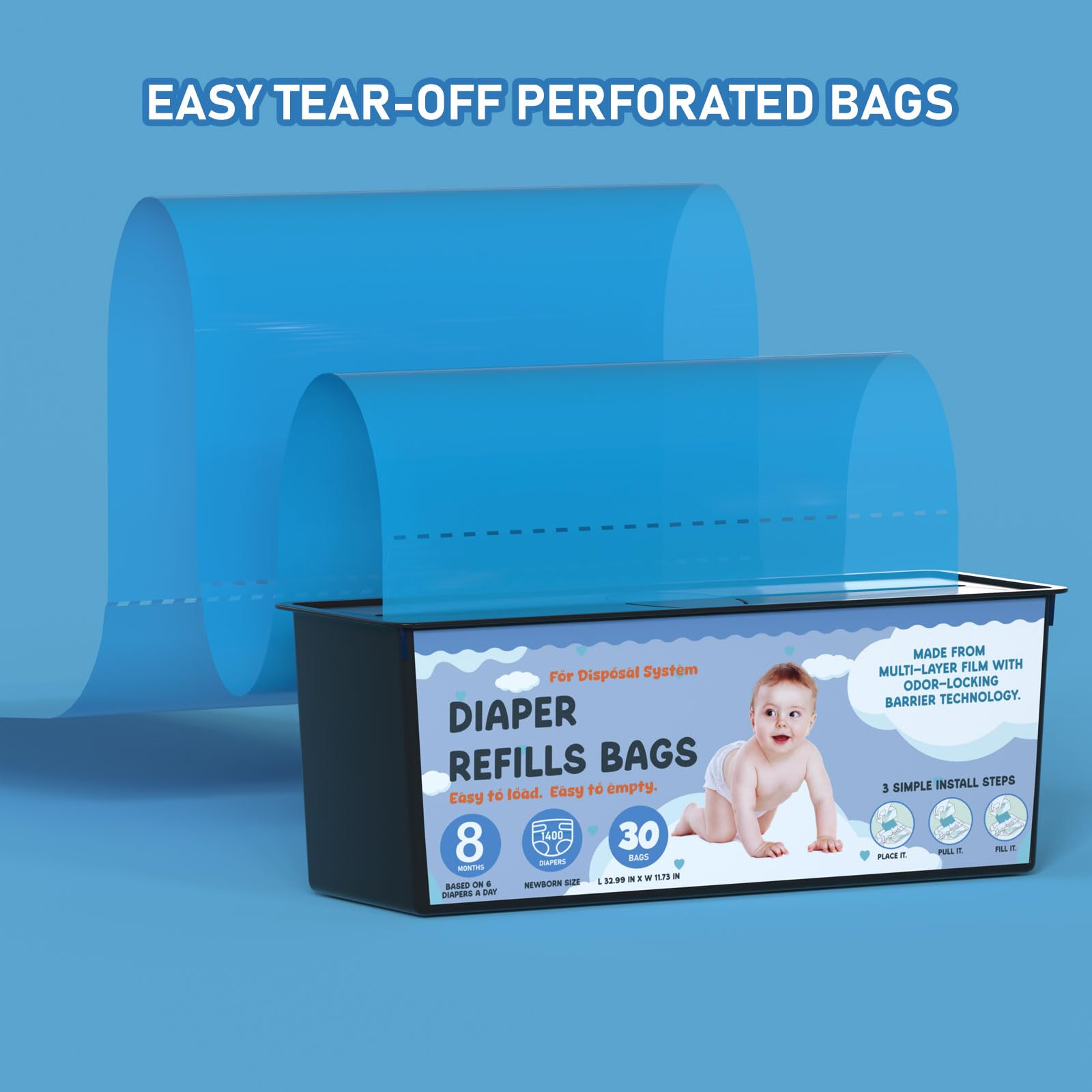 Fununcat refill bags appear sturdy and leak-proof for mess-free disposal.