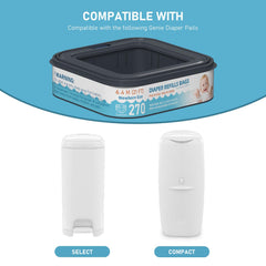 Fununcat durable leak-proof design keeps diaper disposal neat and tidy