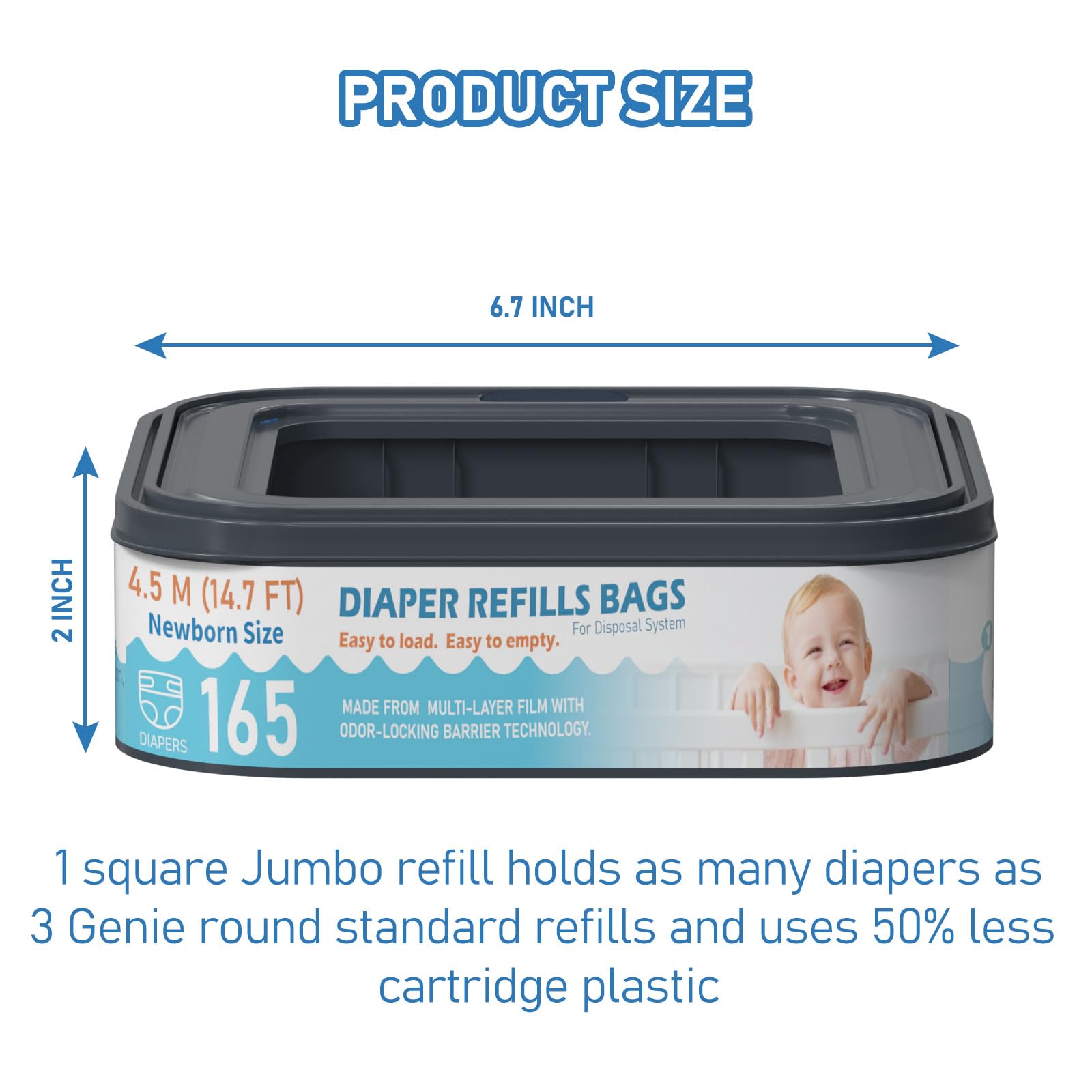 Fununcat easy-cut-tie continuous film enables quick, hygienic disposal.