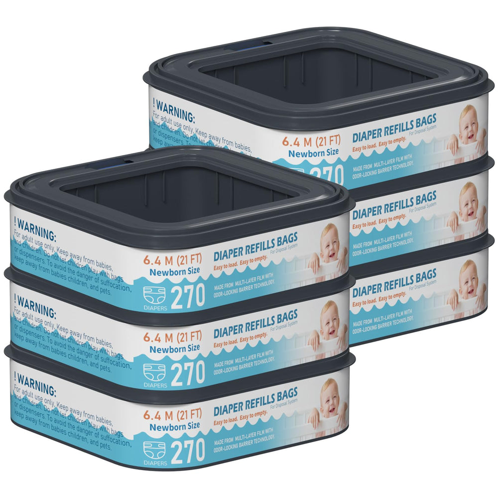 Fununcat standard square refill shows compatibility with Diaper Genie pails for quick setup