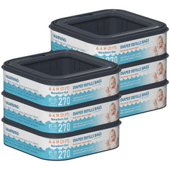 Fununcat standard square refill shows compatibility with Diaper Genie pails for quick setup