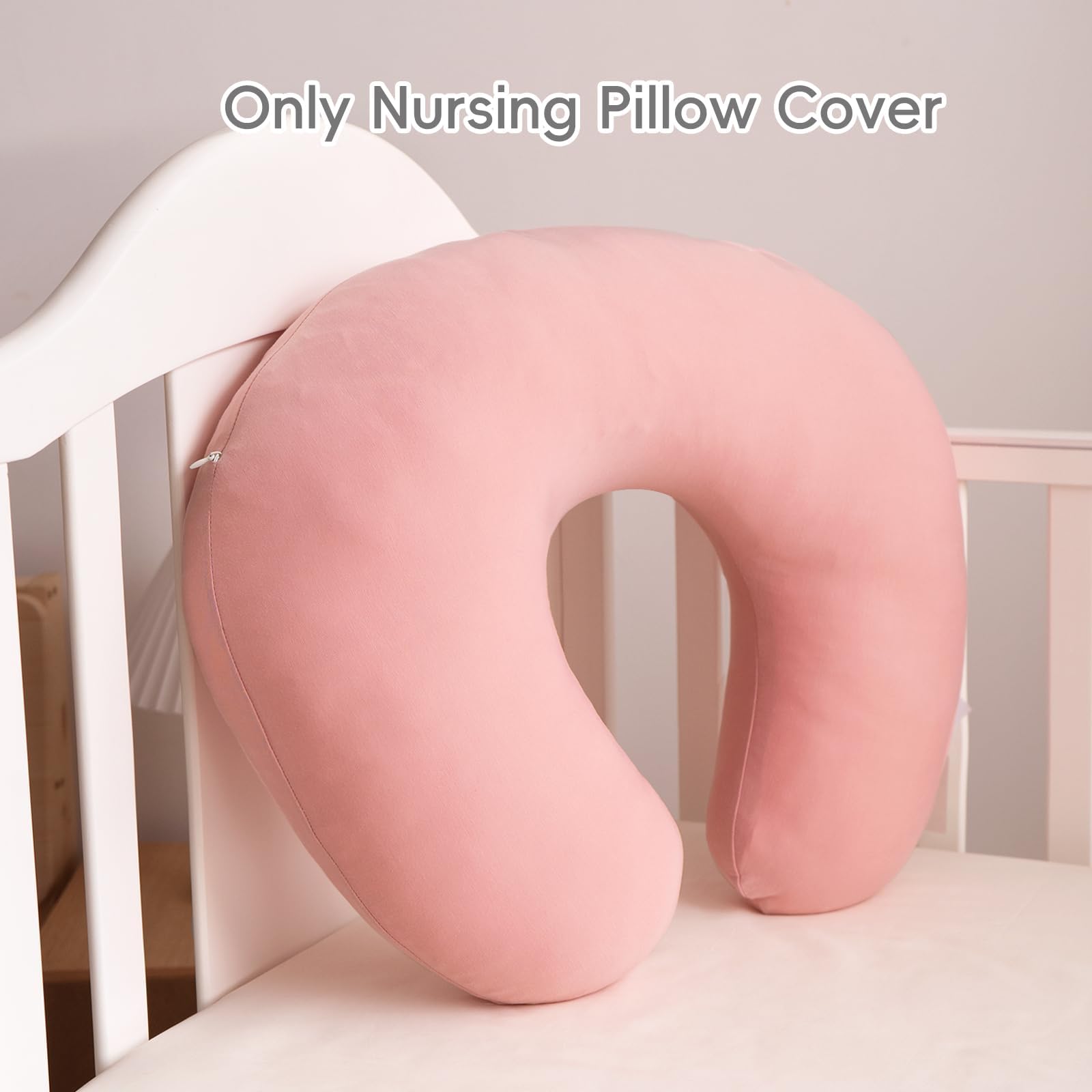 FUNUPUP bamboo nursing pillow cover boppy-compatible style fits most standard pillows