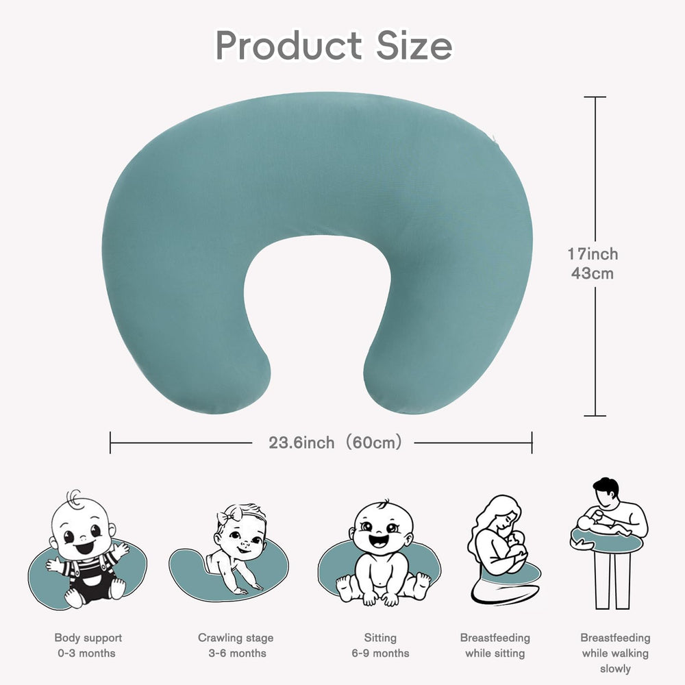 FUNUPUP bamboo cover stretched over pillow showing secure fit for daily use.