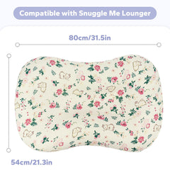 FUNUPUP Muslin Baby Lounger Cover stretch installation shows simple fast setup