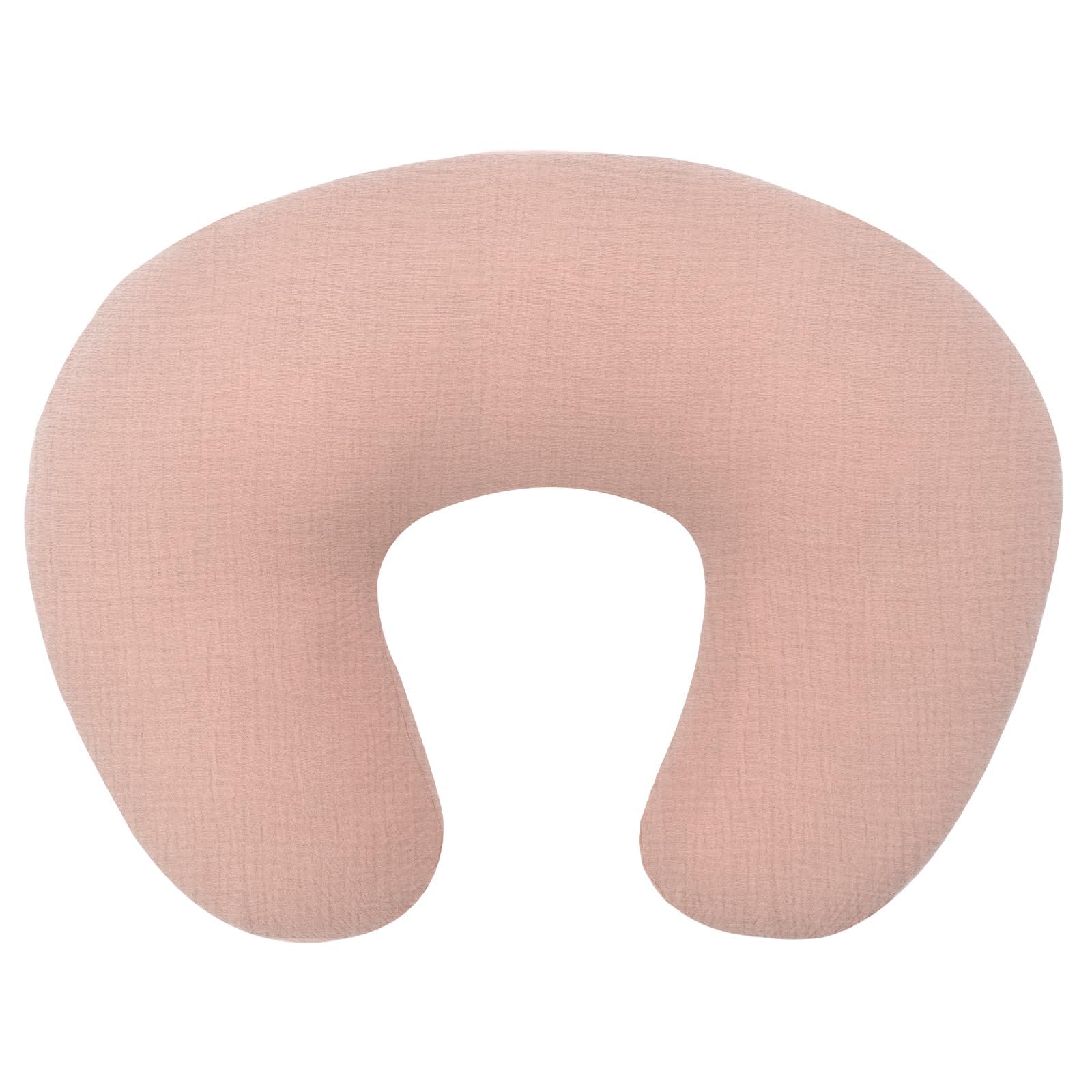 FUNUPUP muslin nursing pillow cover blush fits Boppy pillows for serene feedings.