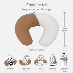 FUNUPUP cover features hidden zipper for safe, smooth baby feeding moments.