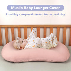 FUNUPUP pink muslin cover showing soft touch for delicate newborn skin