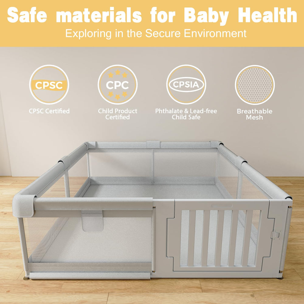 Funyoo 360-degree mesh visibility keeps you close while supervising play.