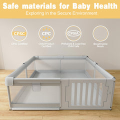 Funyoo 360-degree mesh visibility keeps you close while supervising play.