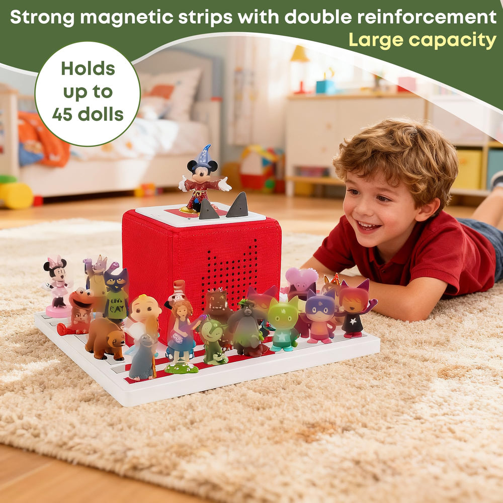 FURAOMEILI Tonies shelf white in a kid's room creates decorative display