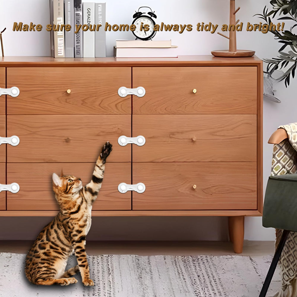 Furein ABS material cabinet locks show durable, non-toxic design