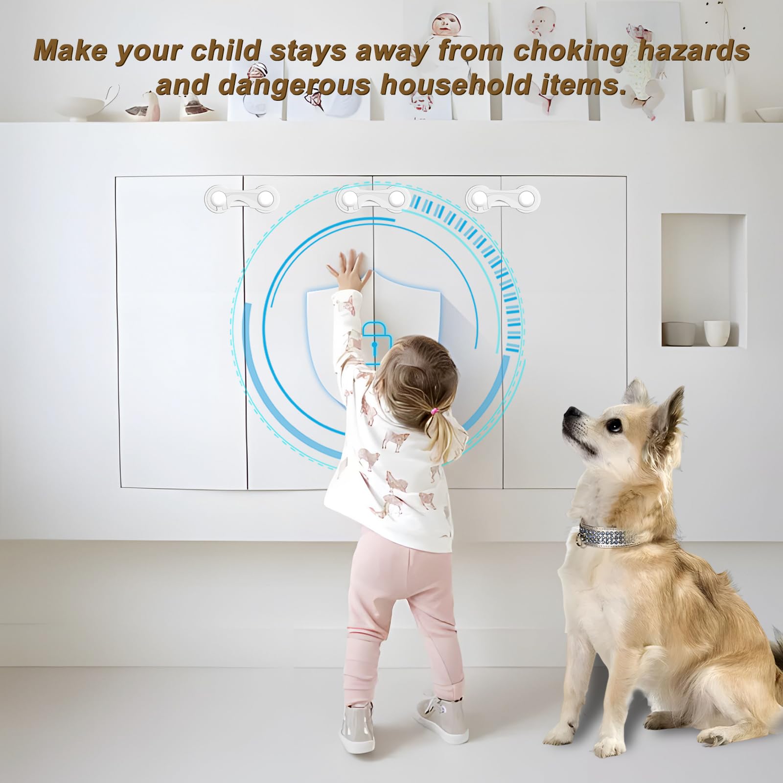 Furein fridge/microwave lock for appliance safety