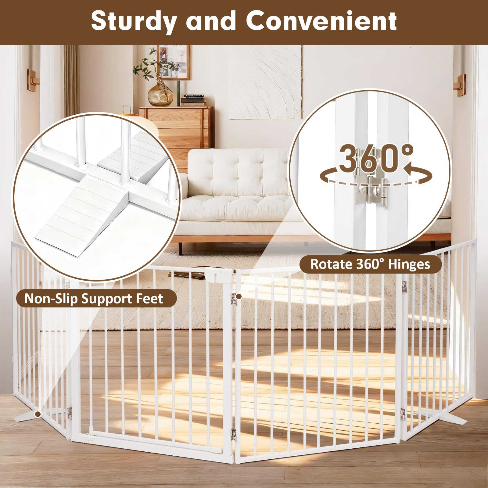 Furggis wall-mount support option keeps the barrier securely in place.
