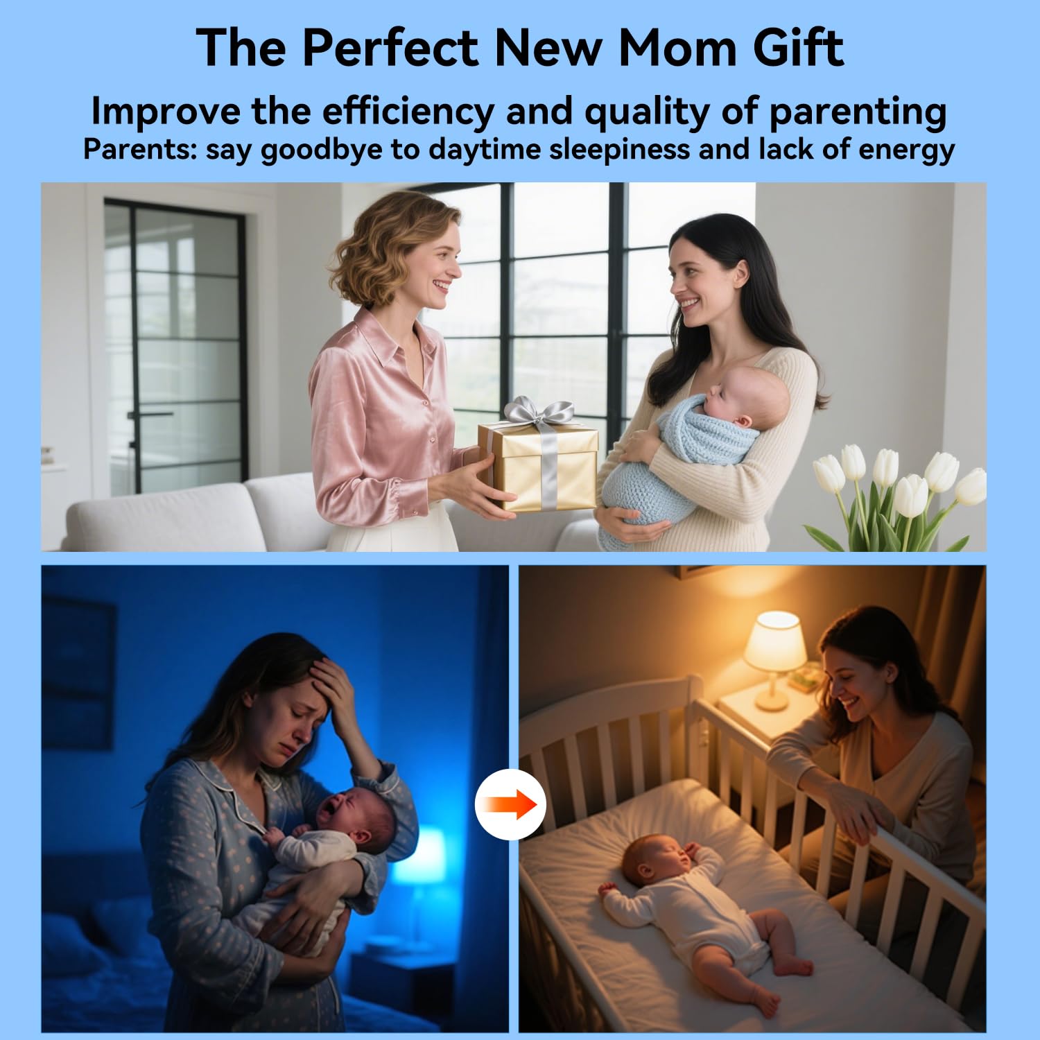 Furlerkam baby vibrating sleep soother 90-minute timer for wind-down routines.
