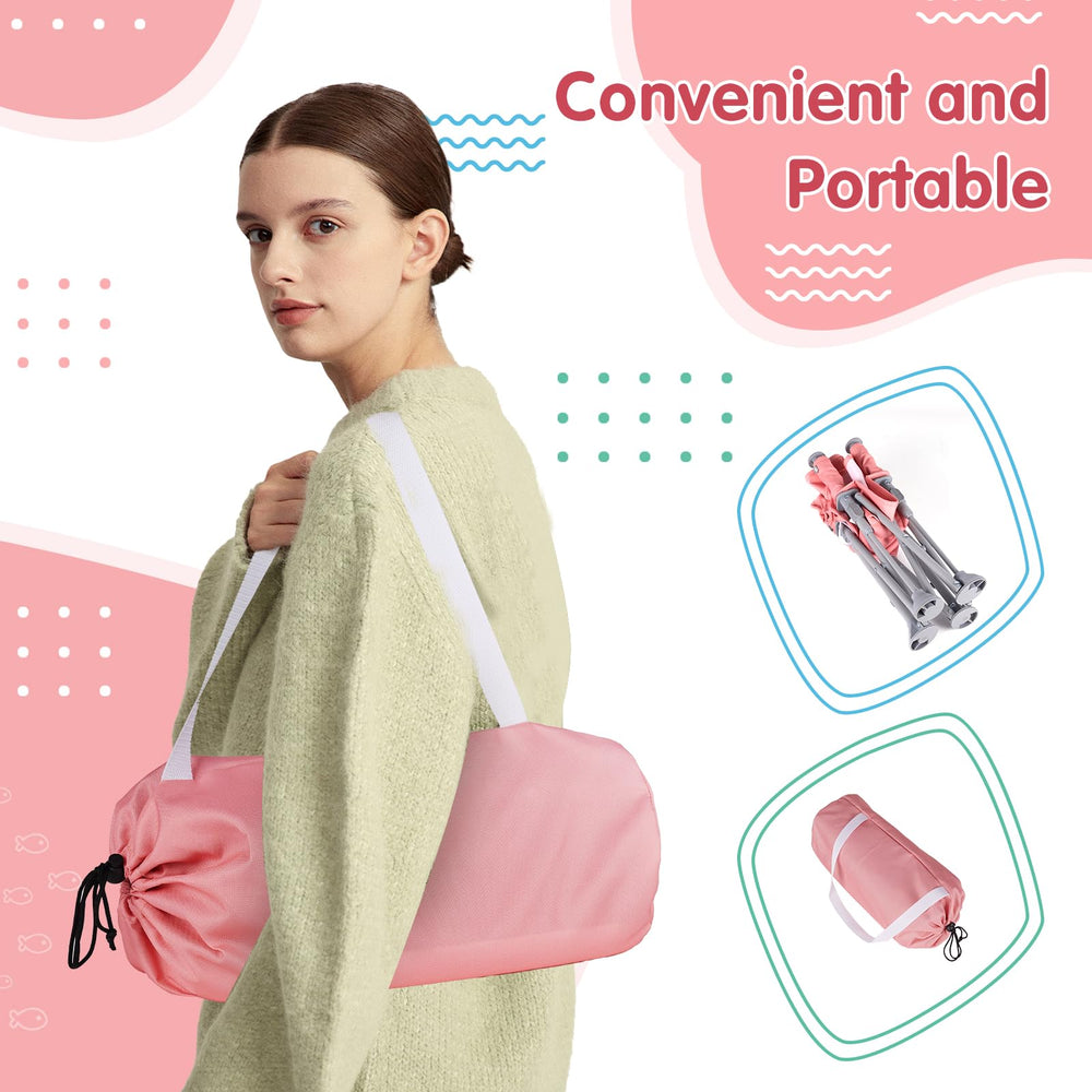 Furmubei portable booster in compact travel mode ready for packing.