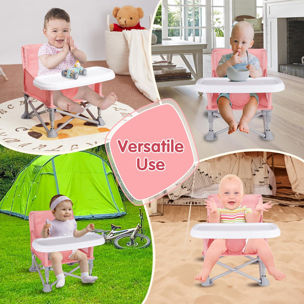 Furmubei booster seat safety belt highlights secure 3-point design.