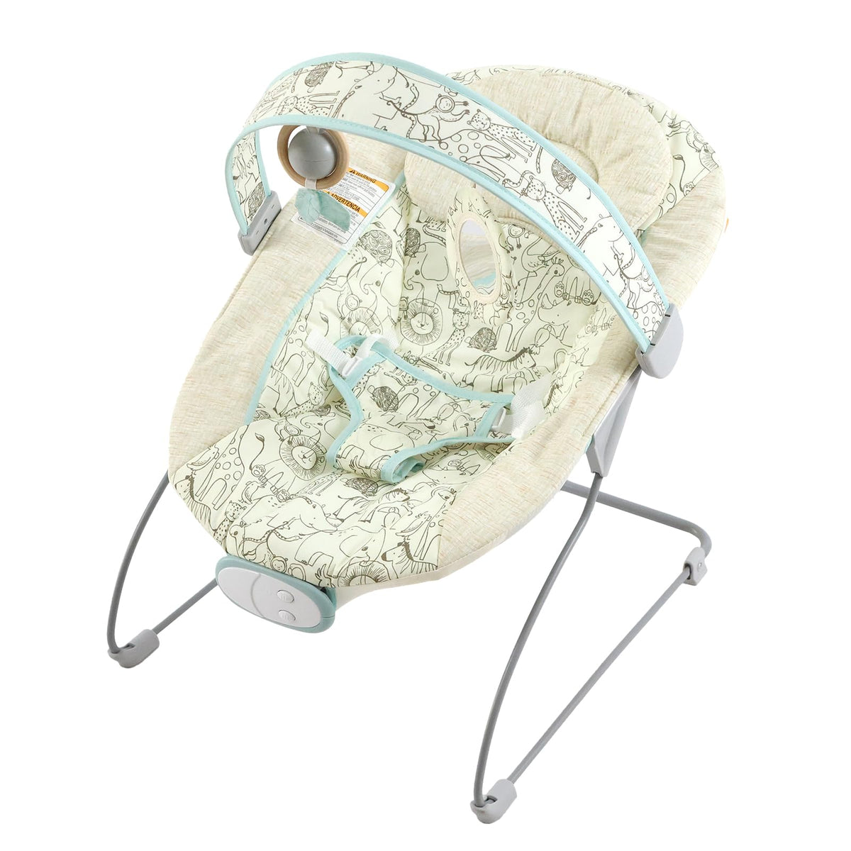 Furmubei portable baby bouncer with melodies for calming playtime
