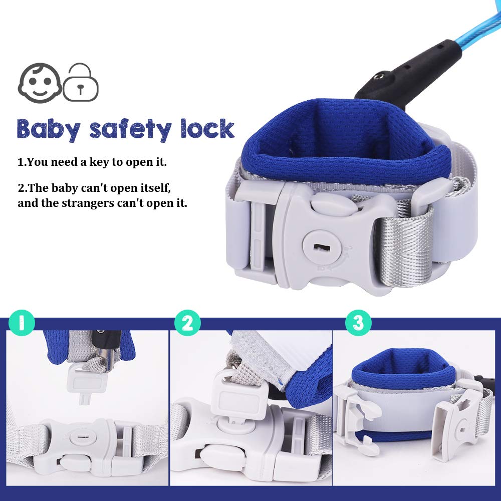 FurPaw blue leash shows 360-degree rotation for easy direction changes