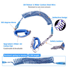 FurPaw 98inch blue leash extends reach for a comfortable distance