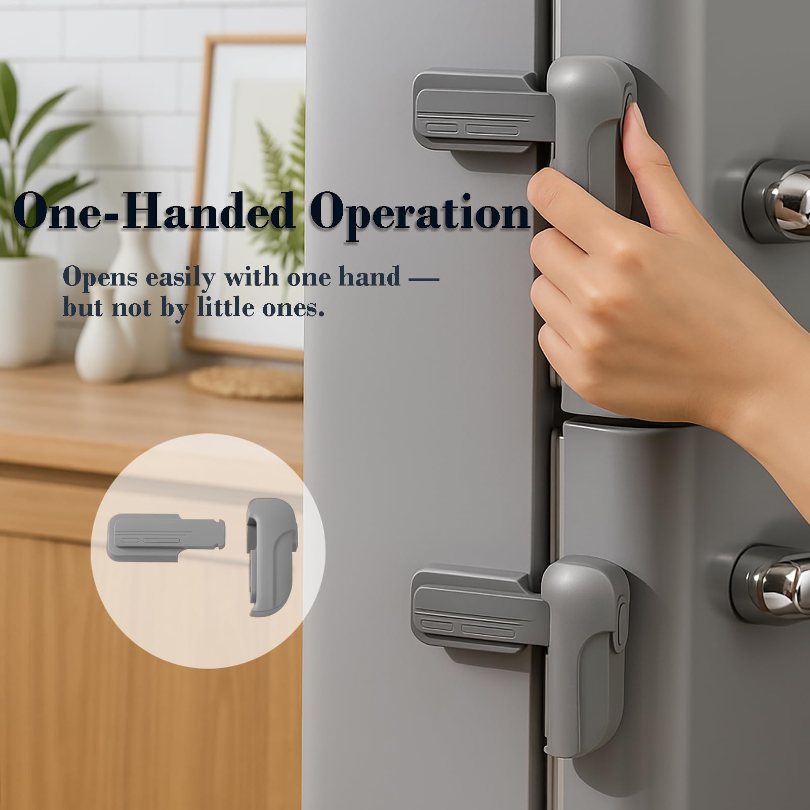 Fursafe&amp;Q adhesive application closeup shows tool-free installation