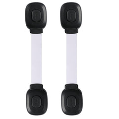 Fursafe&Q baby cabinet locks with adhesive straps for easy no-drill childproofing.