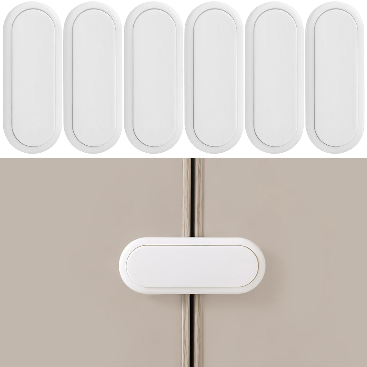 Fursafe&Q baby-proof cabinet locks pack, ready for installation for versatile safety.