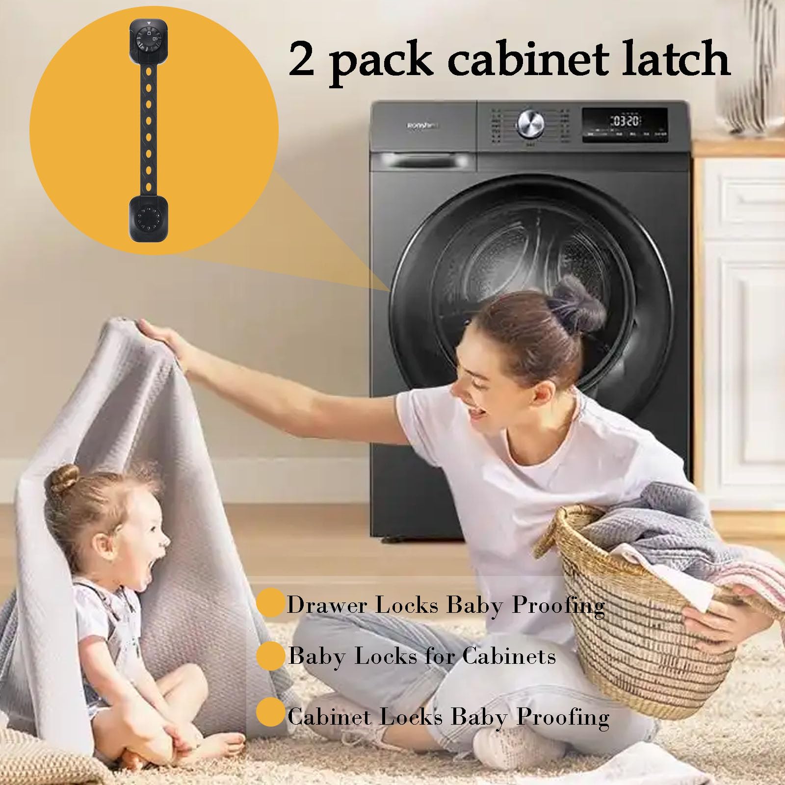 Fursafe&Q kitchen lock set keeps cabinets safer