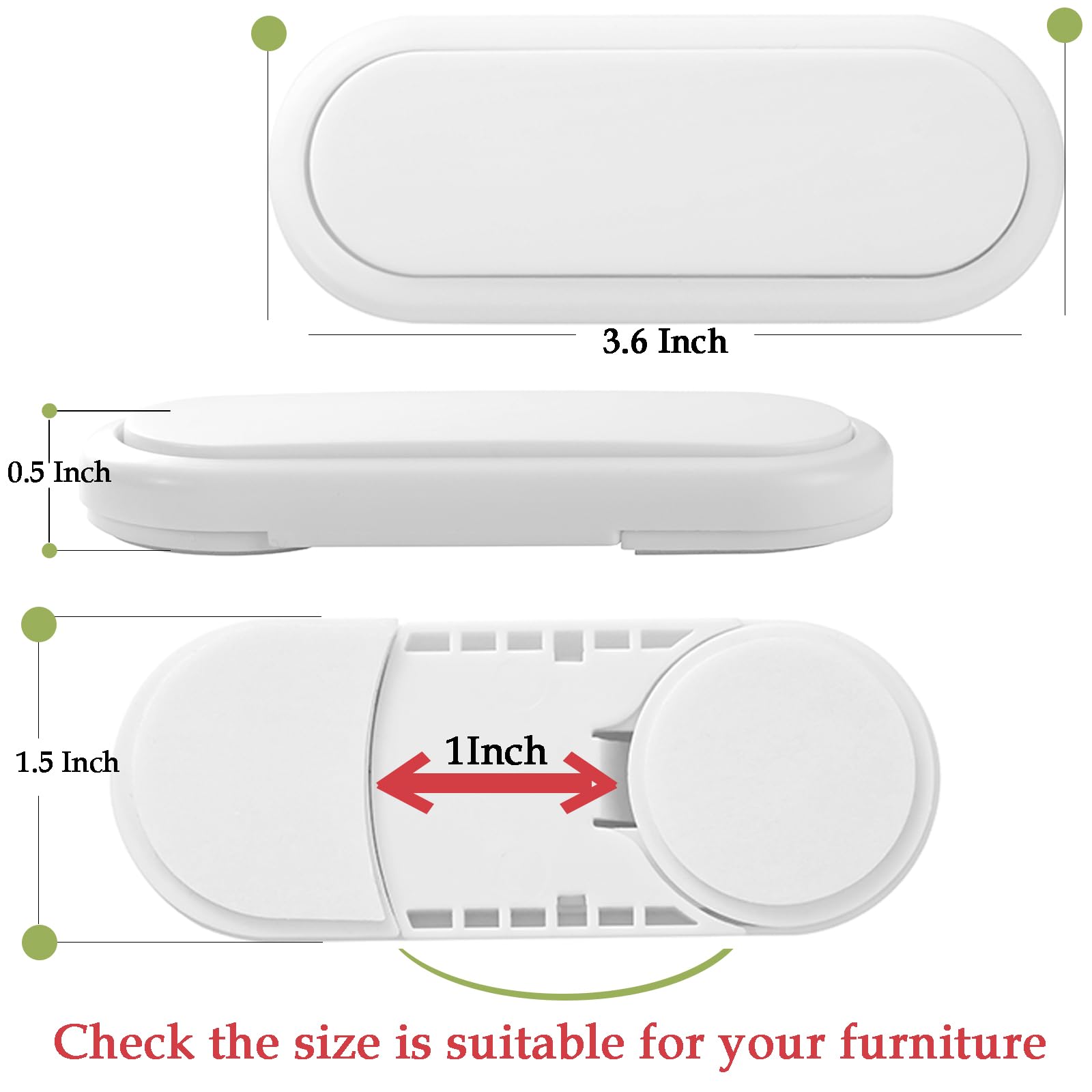 Fursafe&Q button-sliding design lock being unlocked by an adult.