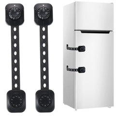 Fursafe&Q cabinet locks with adhesive straps prevent little hands from opening
