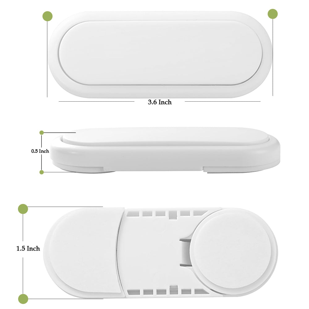 Fursafe&Q adhesive cabinet locks showing no-drill installation in action.
