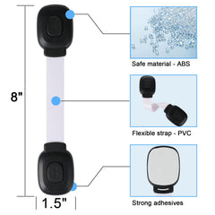Fursafe&Q fridge-drawer lock shows secure storage without tools.