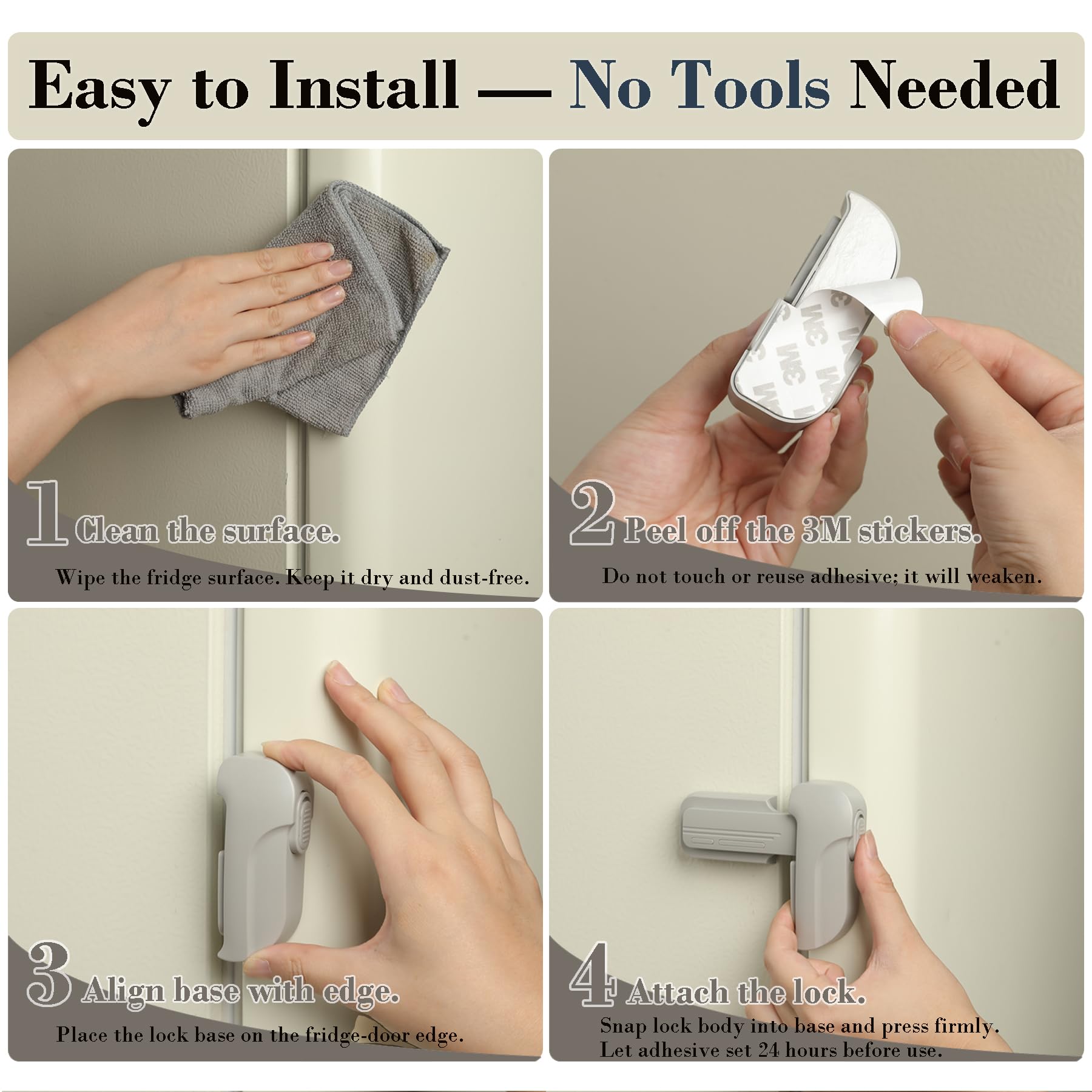 Fursafe&amp;Q adjustable fit fits most fridge doors