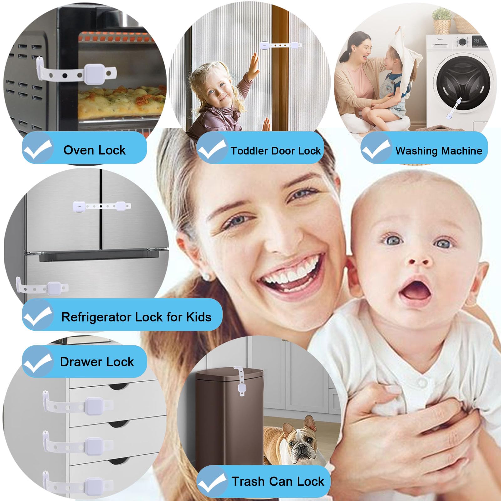 Fursafe&Q no-drill installation using adhesive tape with quick setup