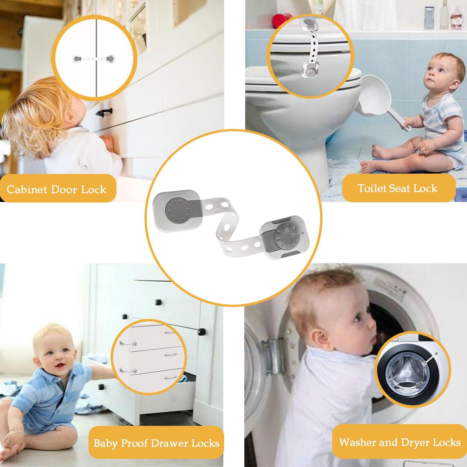 Fursafe&Q toilet latch close-up helps prevent accidental access.