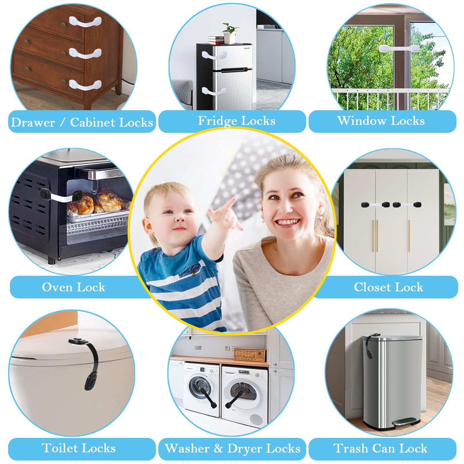 Fursafe&Q adhesive toilet-seat lock for safer bathroom use