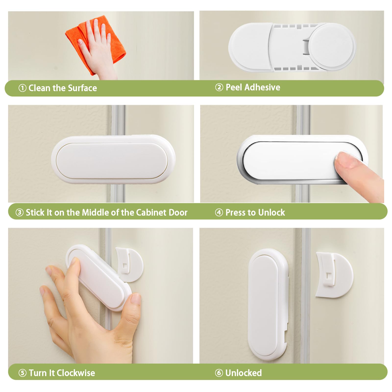 Fursafe&Q two-tone white-grey locks blend with decor.