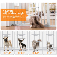 FURTIME cat door adjustable panel enabling easy cat entry and privacy