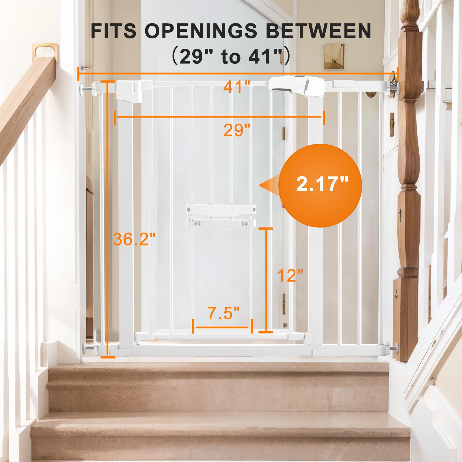FURTIME durable steel design stands up to large dogs without budging