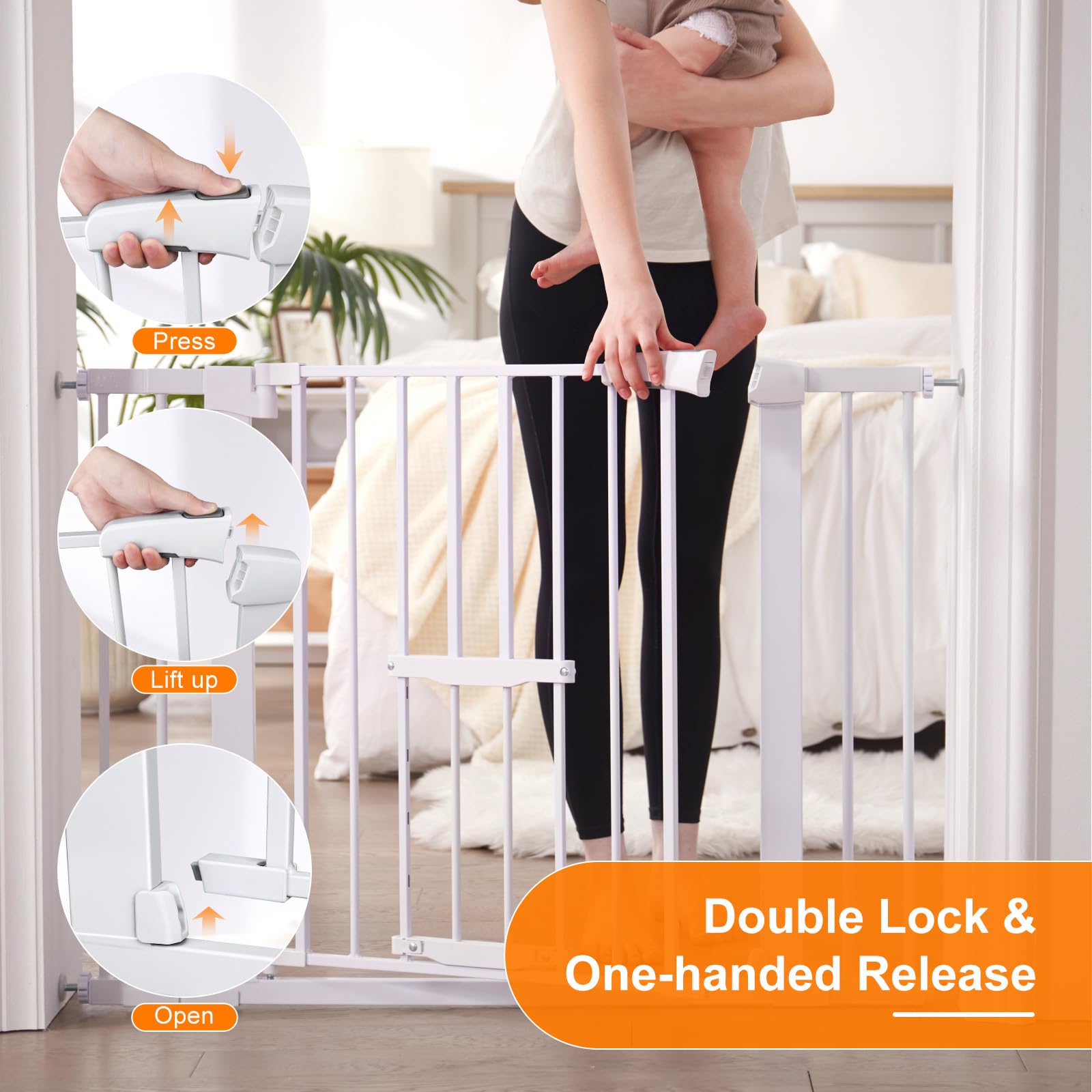 FURTIME stairs installation using hardware mount for maximum stability.
