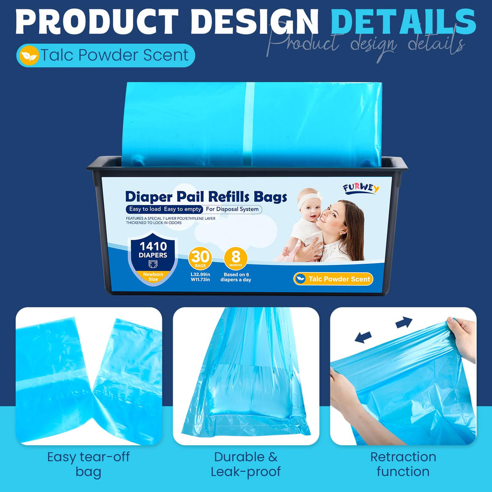 FURWEY retraction-function-design enables easy removal of full bags from the pail.