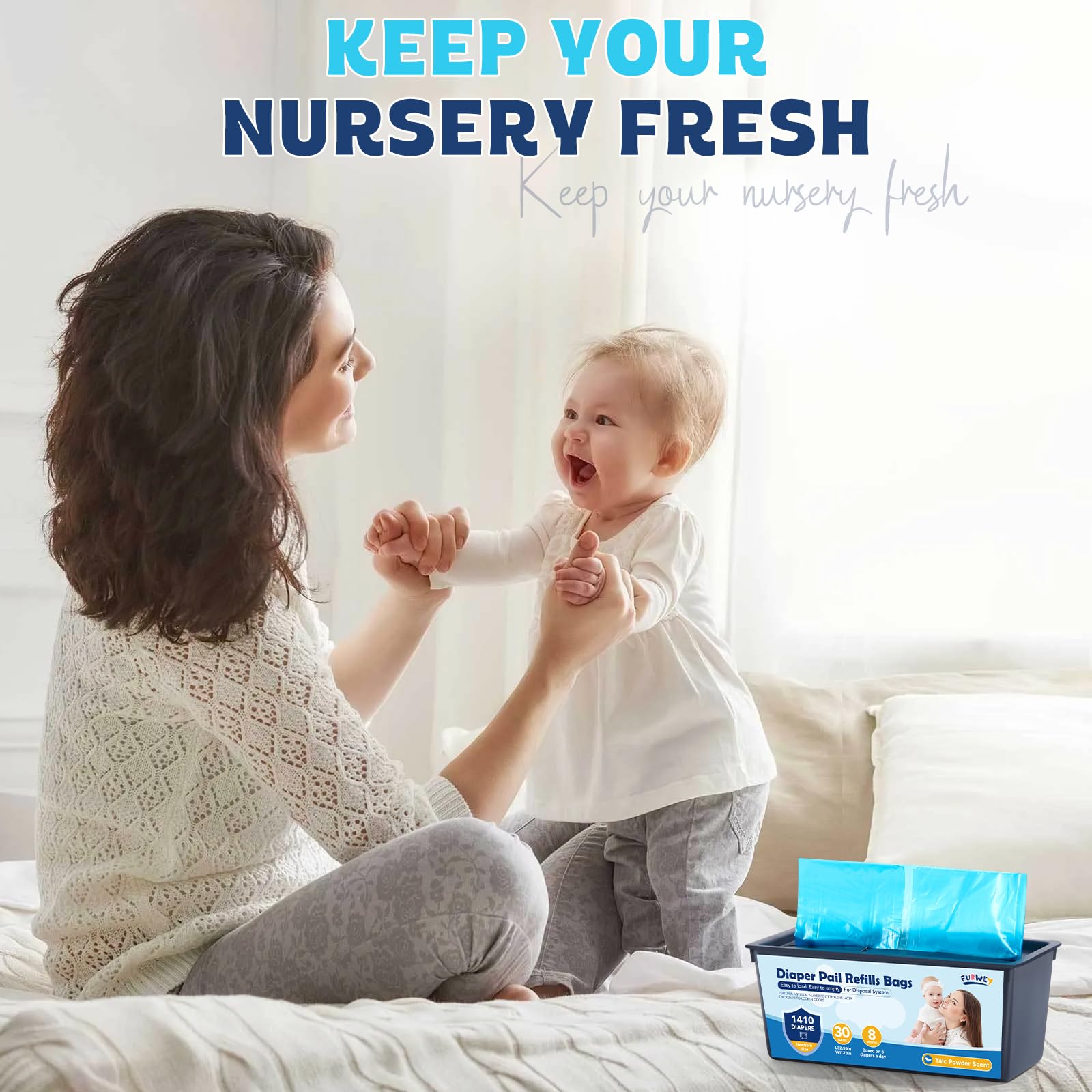 FURWEY talc powder scent enhances odor control during everyday use.