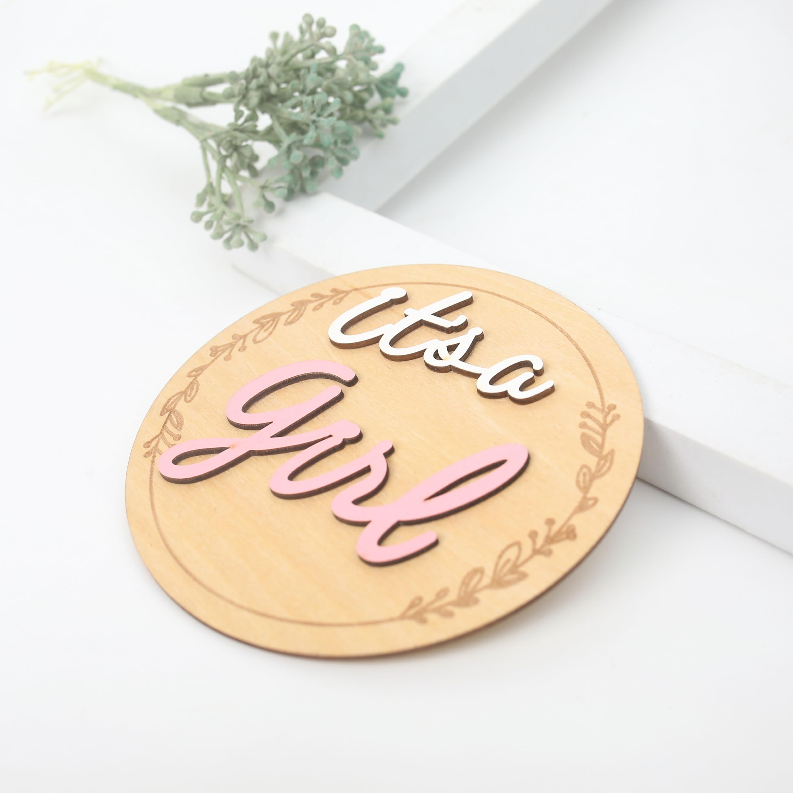 FUTNH smooth-edged pink wood sign, safe and stylish for events.