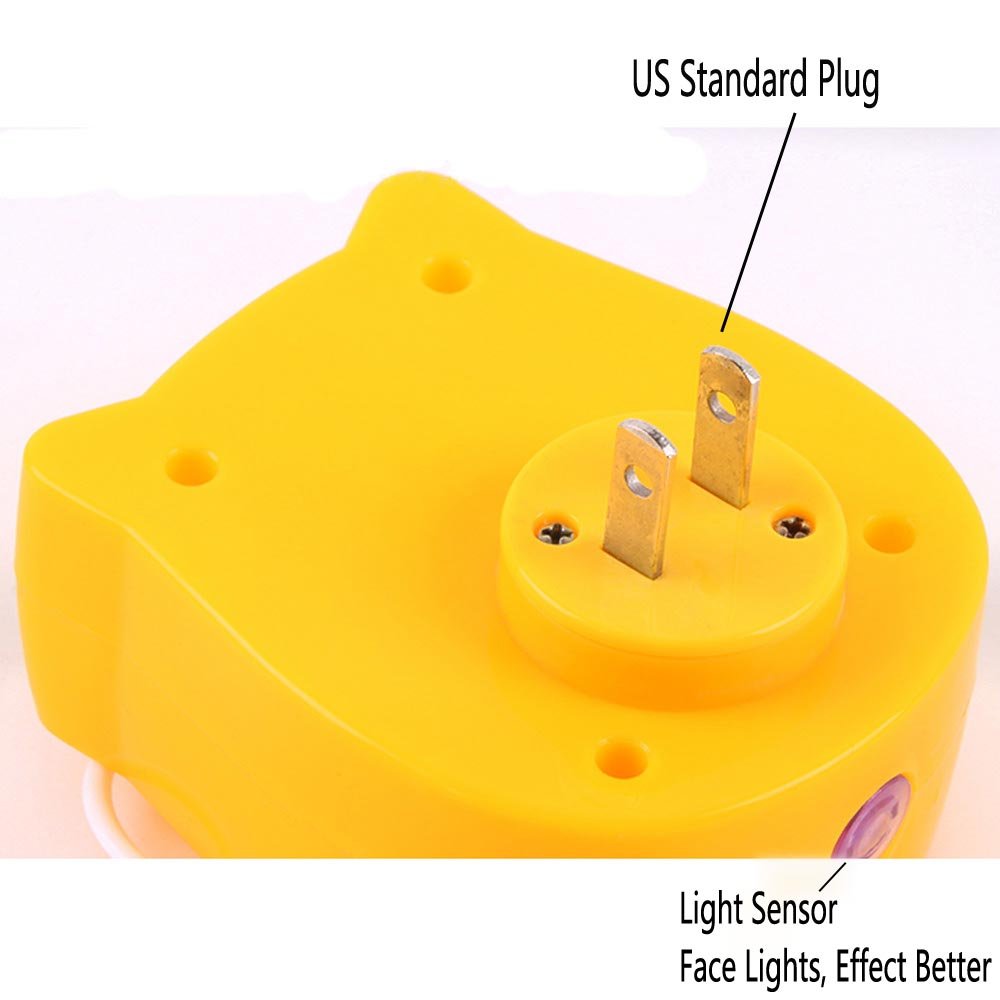 FuWinet Owl night light uses energy-saving LED for efficiency.